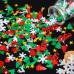 Aneco 100g/4800 Pieces Christmas Confetti Pentagram, Snowflake, Santa, Pine, Merry Christmas Alphabet, Elk Table Confetti Bright Christmas Decoration Set (Christmas Confetti)