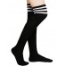 Aneco Over Knee Thigh Socks Knee-High Sock High Thigh Stockings High Boot Thigh Women Socks for Cosplay,Daily Wear