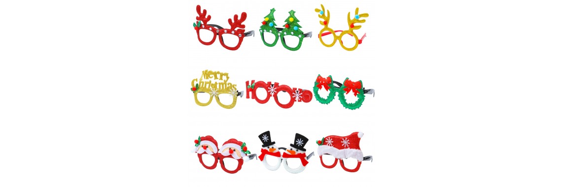 Christmas Glitter Party Glasses