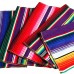 Aneco 2 Pack 14 by 84 Inch Mexican Table Runner Mexican Serape Blanket Cotton Colorful Fringe Table Runners for Mexican Party Wedding Kitchen Outdoor Decorations