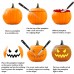 Aneco Professional Halloween Pumpkin Carving Tool Kit Stainless Steel Pumpkin Carving Tool for Halloween Jack-O-Lanterns with 6 Pumpkin Carved Stickers and Storage Bag