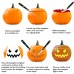 Aneco Professional Halloween Pumpkin Carving Tool Kit Stainless Steel Pumpkin Carving Tool for Halloween Jack-O-Lanterns with 6 Pumpkin Carved Stickers and Storage Bag