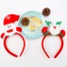 Aneco 6 Pieces Christmas Headband Reindeer Antlers Headband Santa Headbands for Christmas Holiday Costume Party