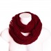 Aneco Winter Warm Knitted Scarf Beanie Hat and Gloves Set Men & Women's Soft Stretch Hat Scarf and Mitten Set,Burgundy